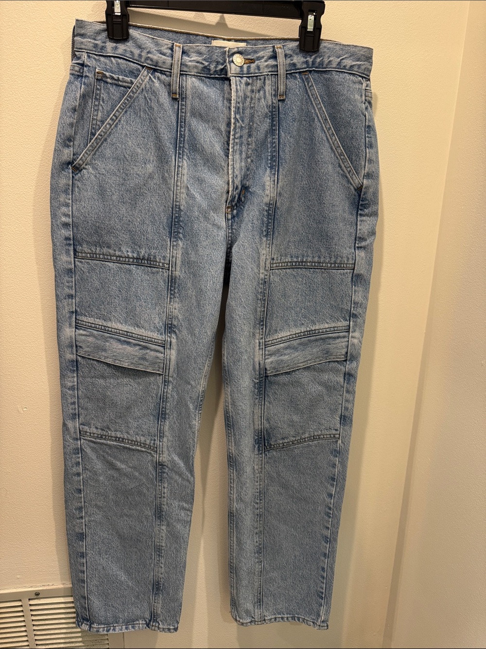 Agolde Light Blue Boyfriend Utility Jeans